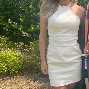 Elegant Cream Midi Dress